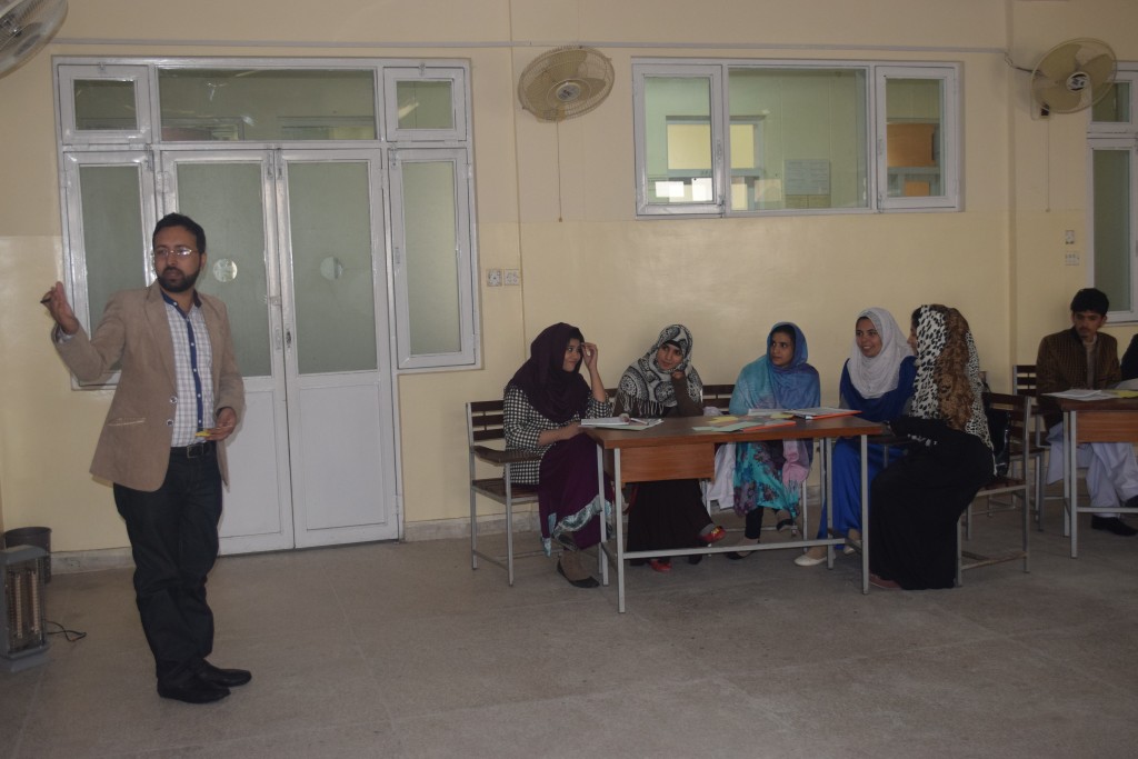9 Mr. Rizwan Iqbal (Lead trainer for the training) during a session with the participants